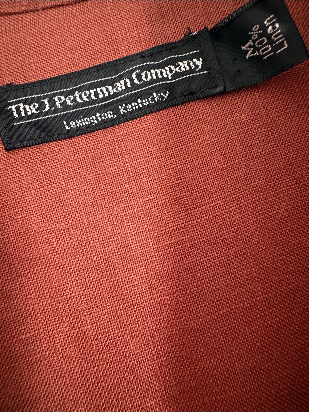 The J. Peterman Company Linen Maxi Dress Size Medium - Picture 5 of 8